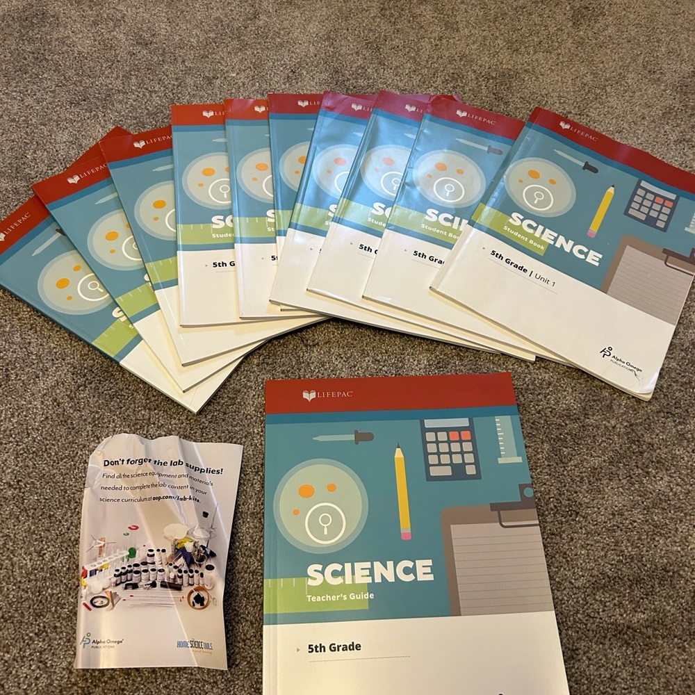 Lifepac Science 5th grade set.